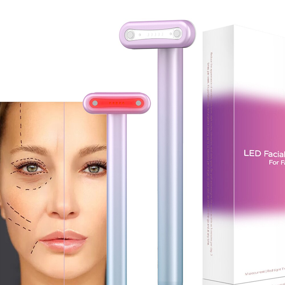 EMS Electric Eye Massager LED Light Therapy Vibration Hot Compress