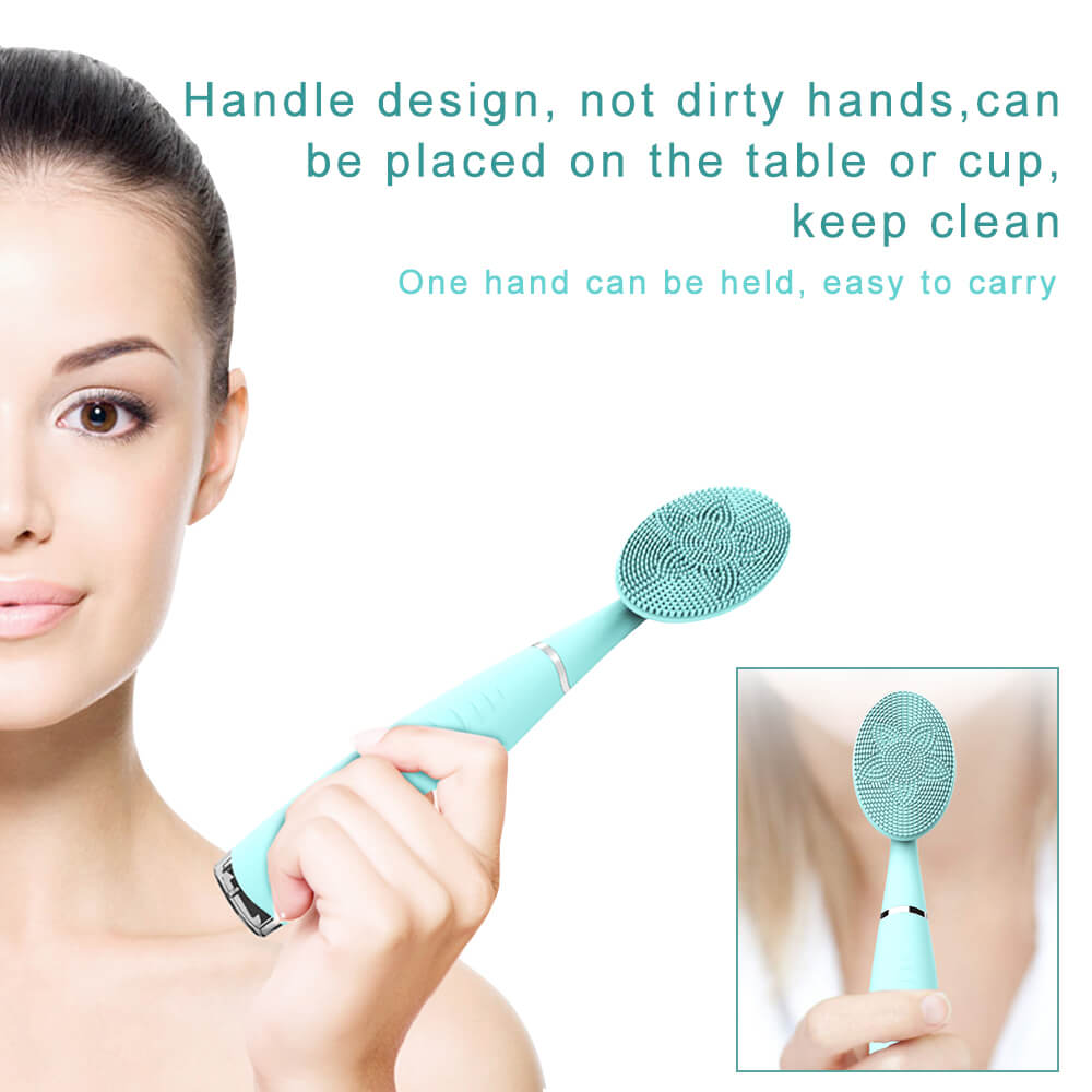 Electric Facial Cleansing Brush Mini Portable Handheld Waterproof