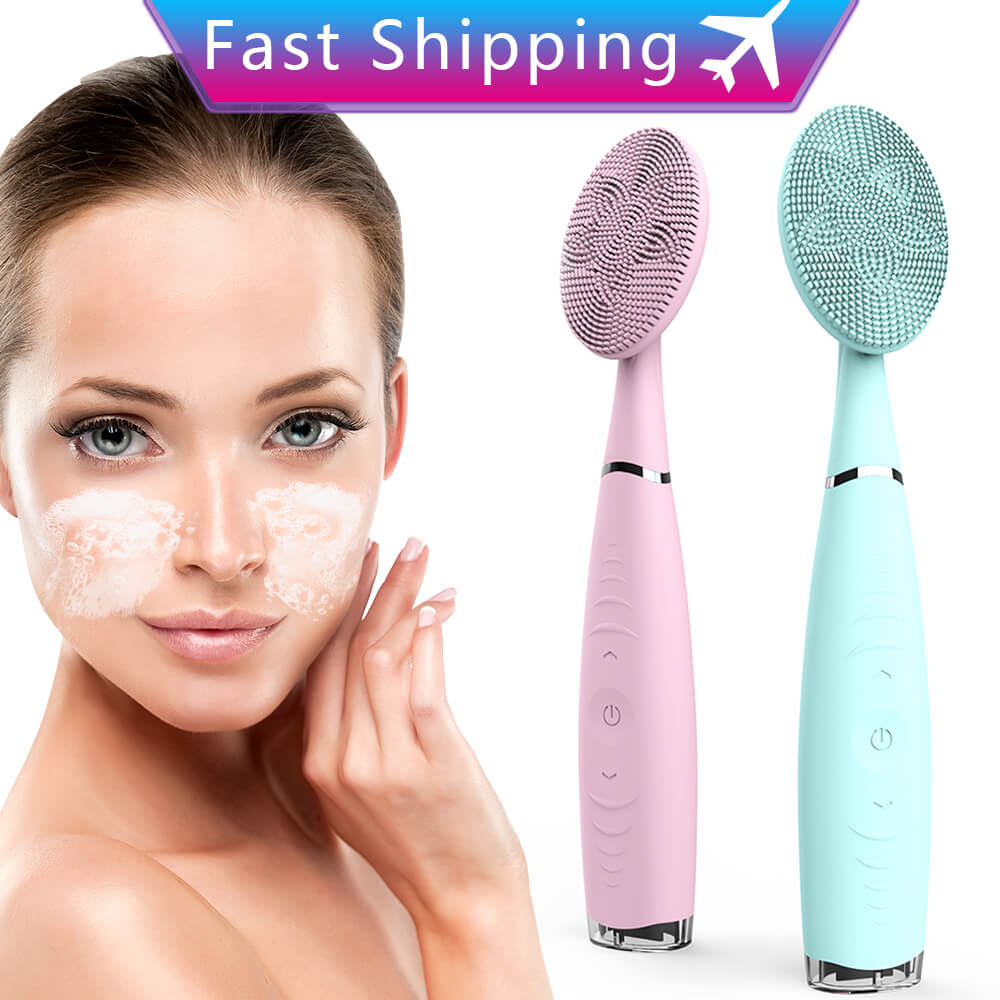 Electric Facial Cleansing Brush Mini Portable Handheld Waterproof