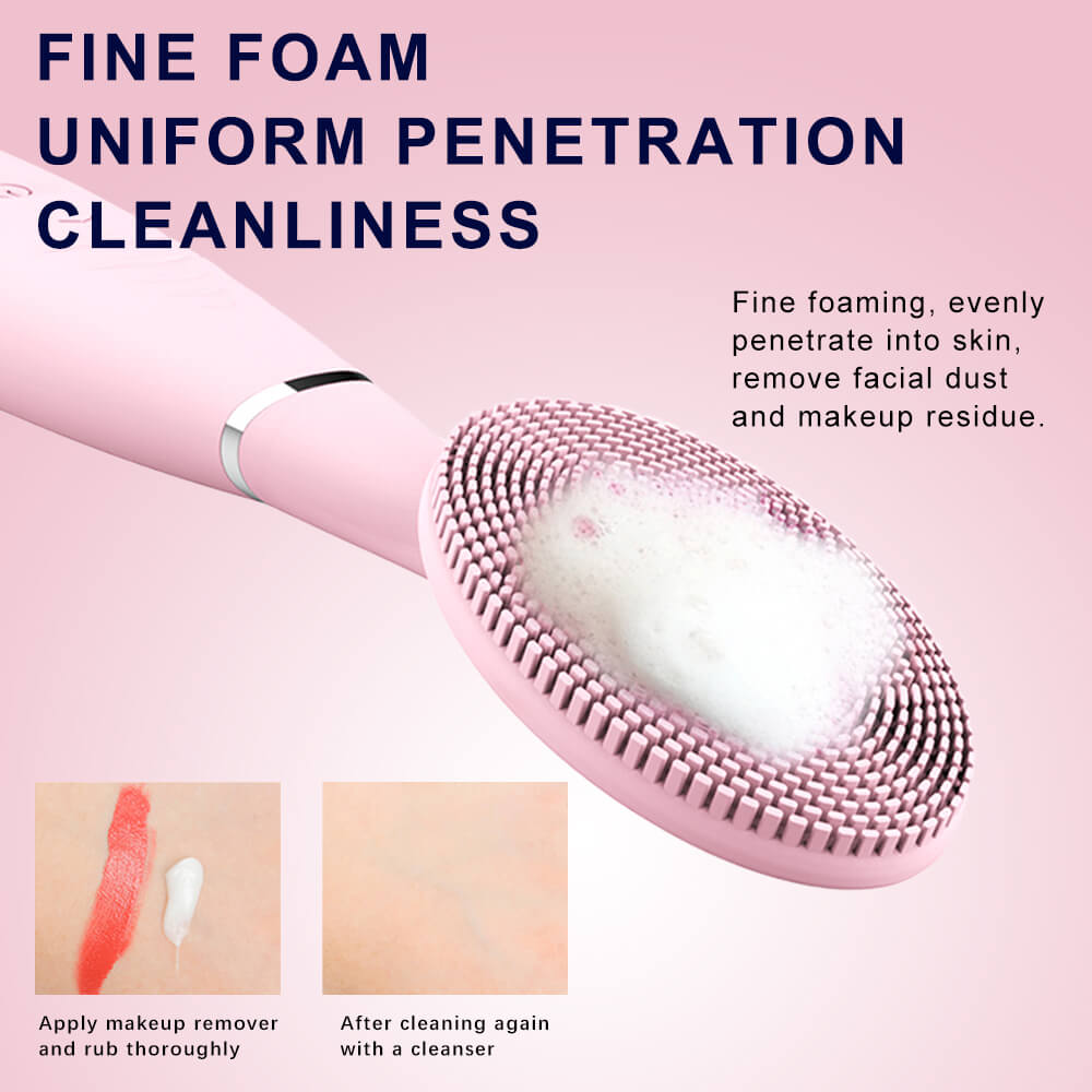 Electric Facial Cleansing Brush Mini Portable Handheld Waterproof