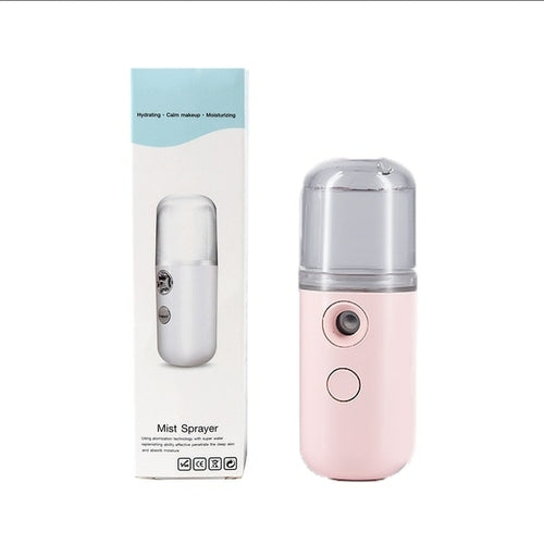 Portable Nano Mist Sprayer Mini 30ml Nano Mister Usb Rechargable Hand