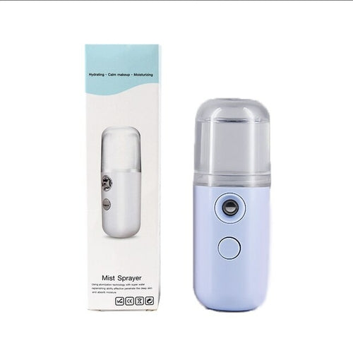 Portable Nano Mist Sprayer Mini 30ml Nano Mister Usb Rechargable Hand